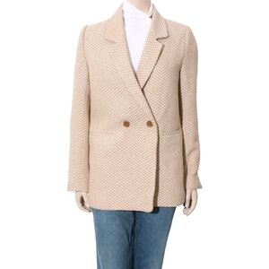 Anine Bing Fishbone Herringbone Blazer Size Small